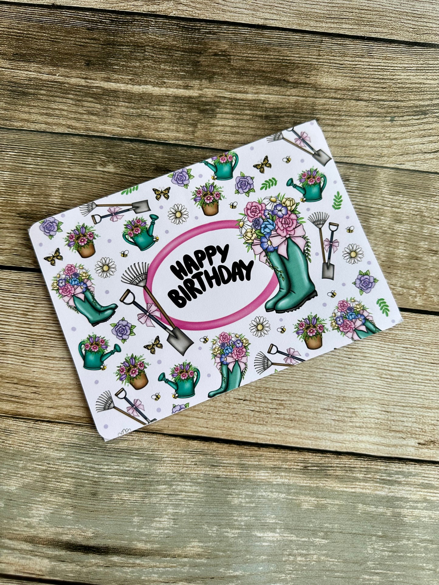 Happy Birthday or Just for you, 5 x 7cm white card with envelope