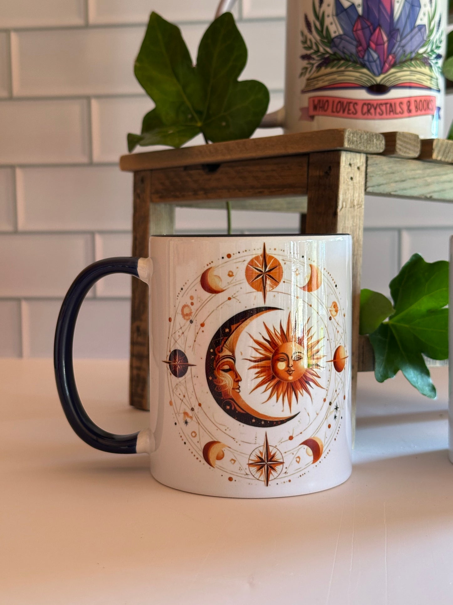 Beautifully crystal and celistrial design mugs