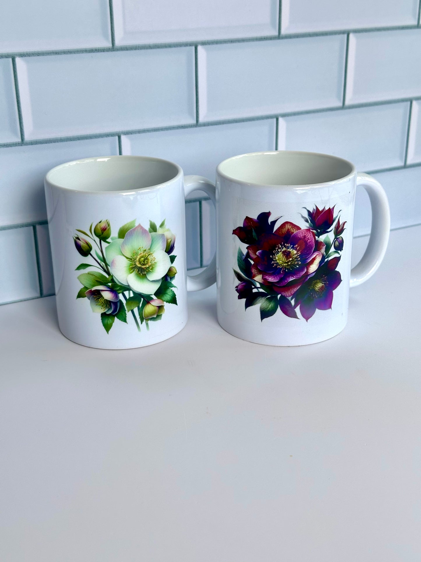 Hellebore mugs, duo or single