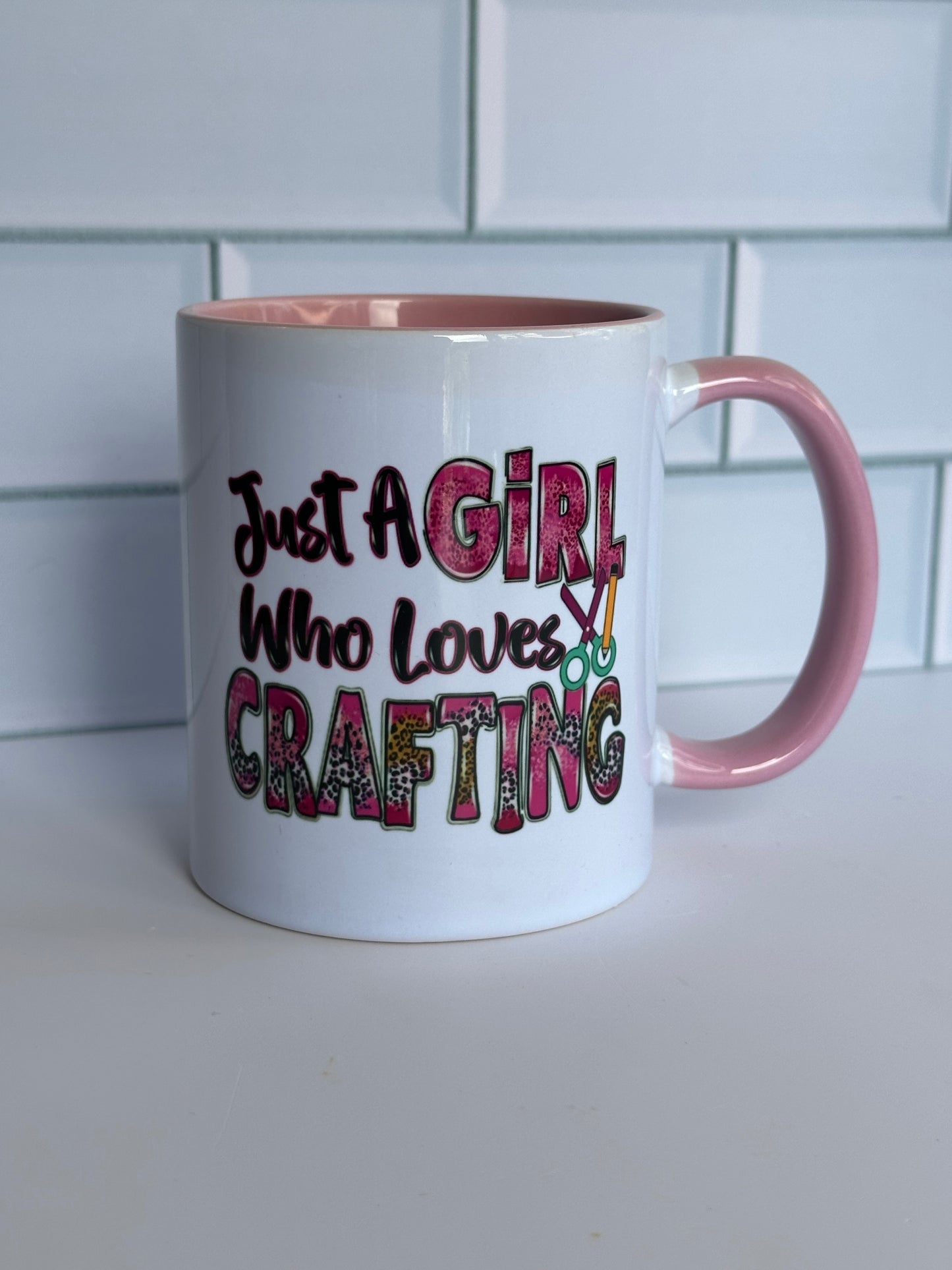 Just a girl who loves crafting mug