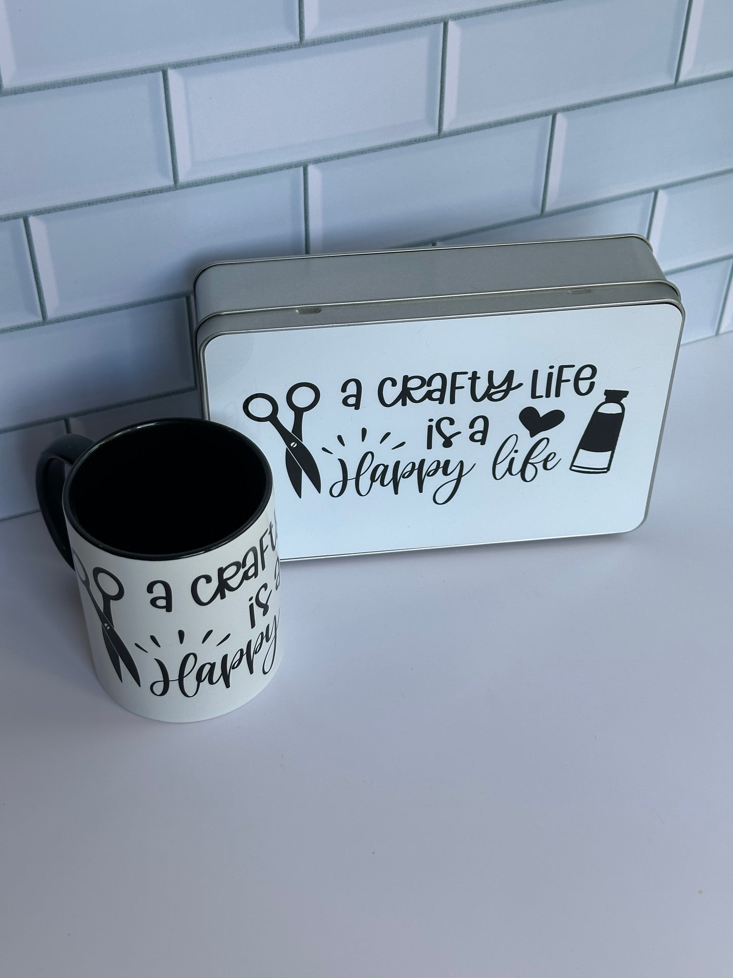 A crafty life is a happy life - gift set or buy separately