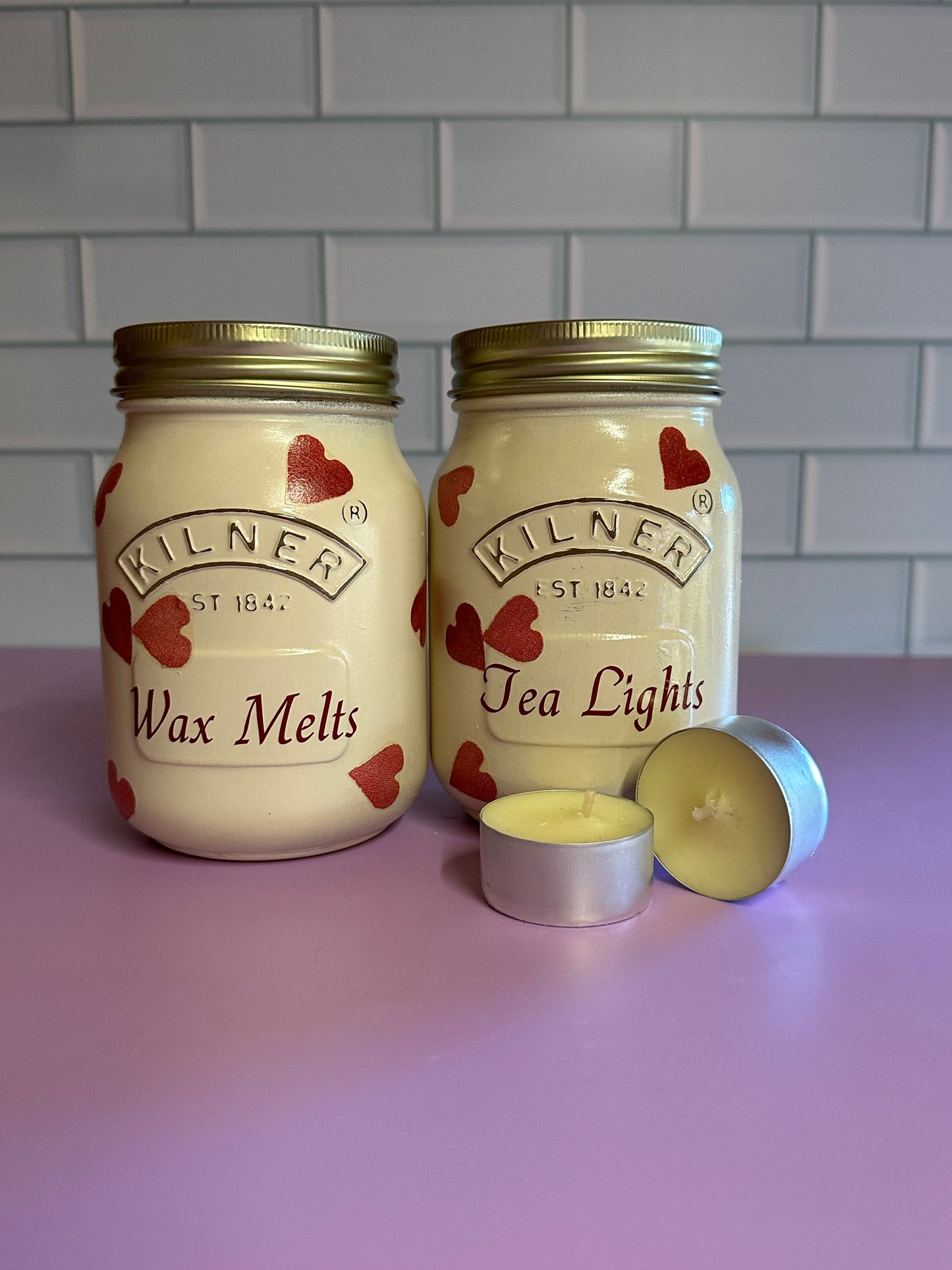 Emma Bridgewater inspired wax melt and tea light jars