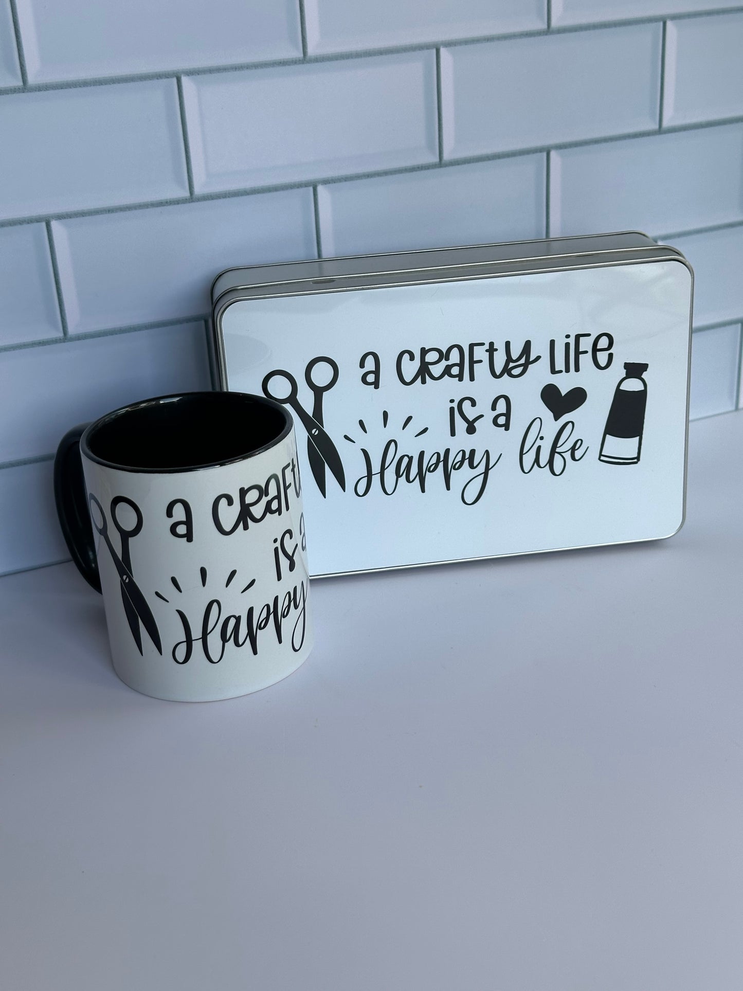 A crafty life is a happy life - gift set or buy separately