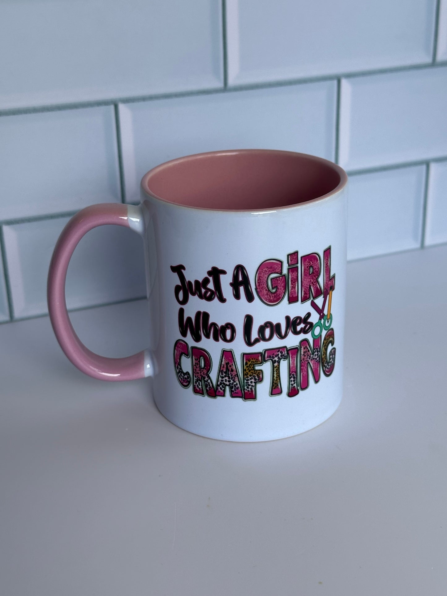 Just a girl who loves crafting mug