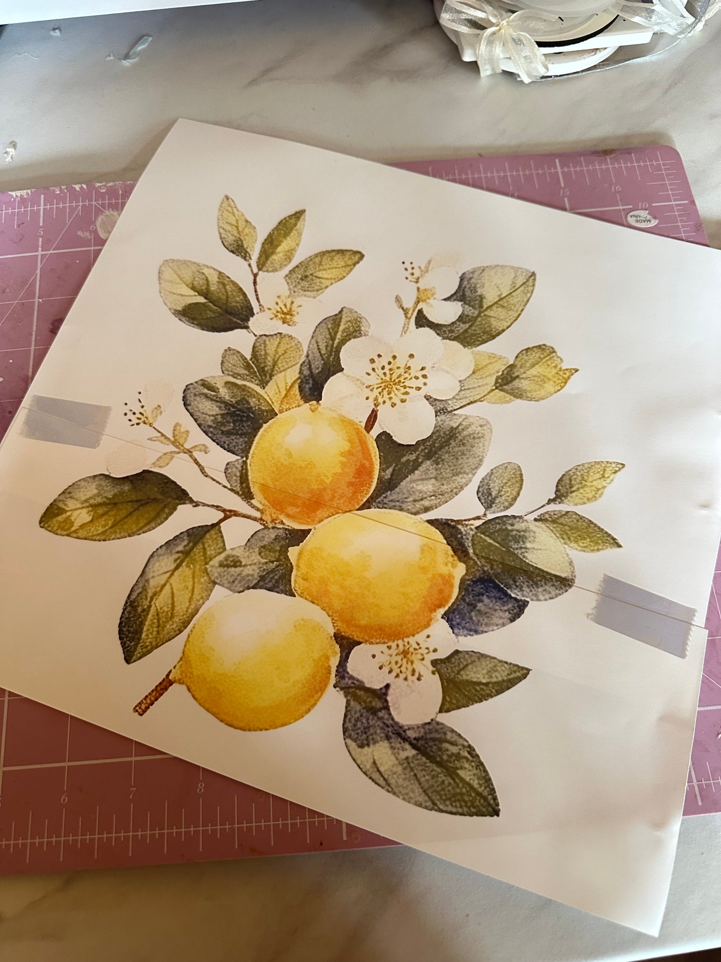 Lemon blossom design cushion covers