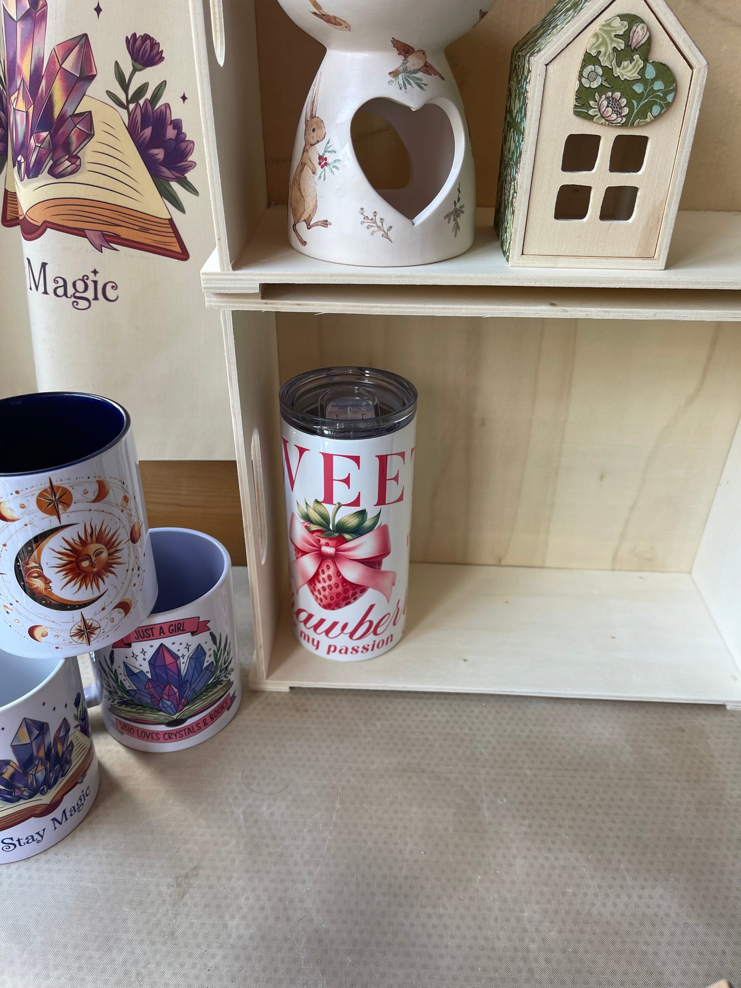 Strawberry design 480 ml tumbler
