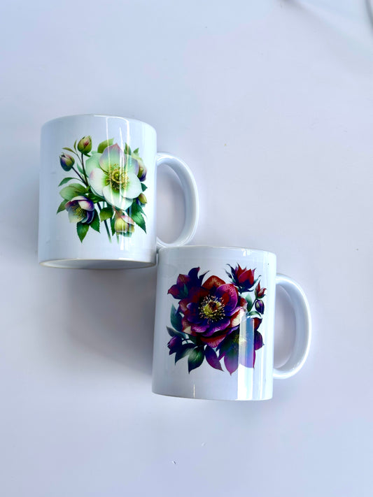 Hellebore mugs, duo or single