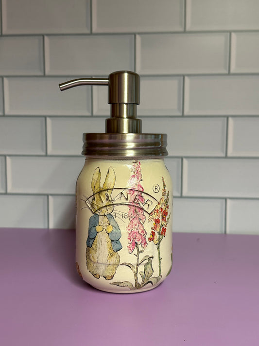 Peter Rabbit Kilner jar dispenser