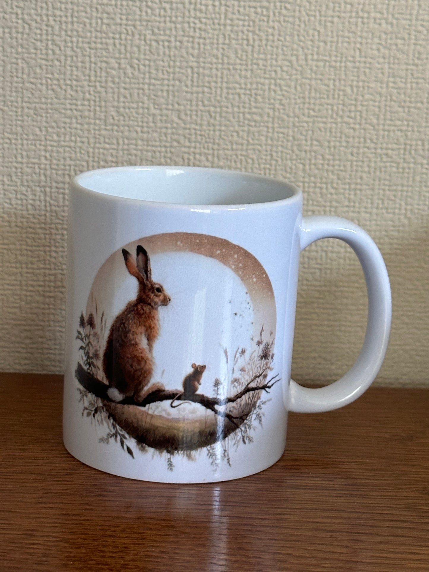 Beautiful Hare and Mouse design mug