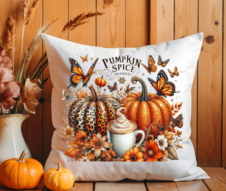 Pumpkin spice season cushion cover