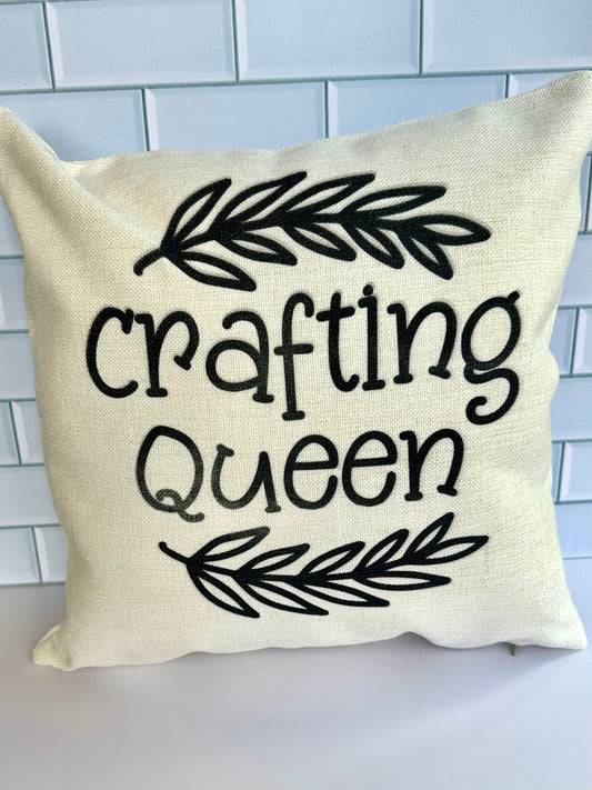 Crafting Queen cushion cover
