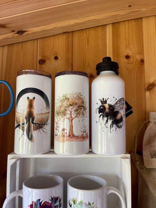 Sale- 480ml hot and cold drinks tumblers and water bottles , choose your design
