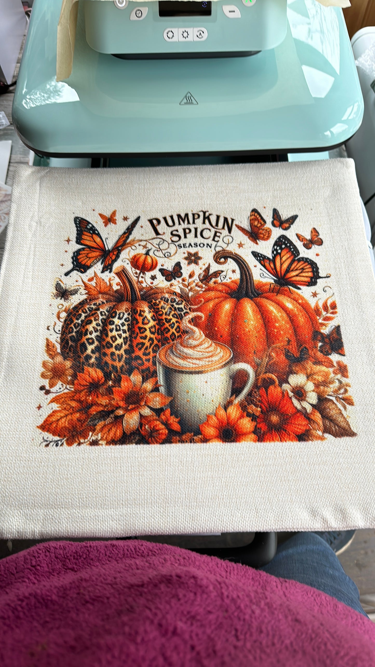 Pumpkin spice season cushion cover