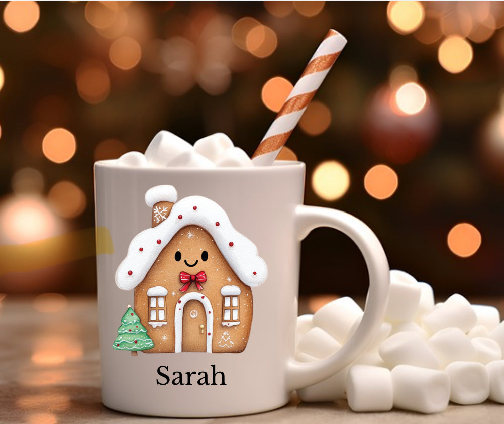 Gingerbread house mug