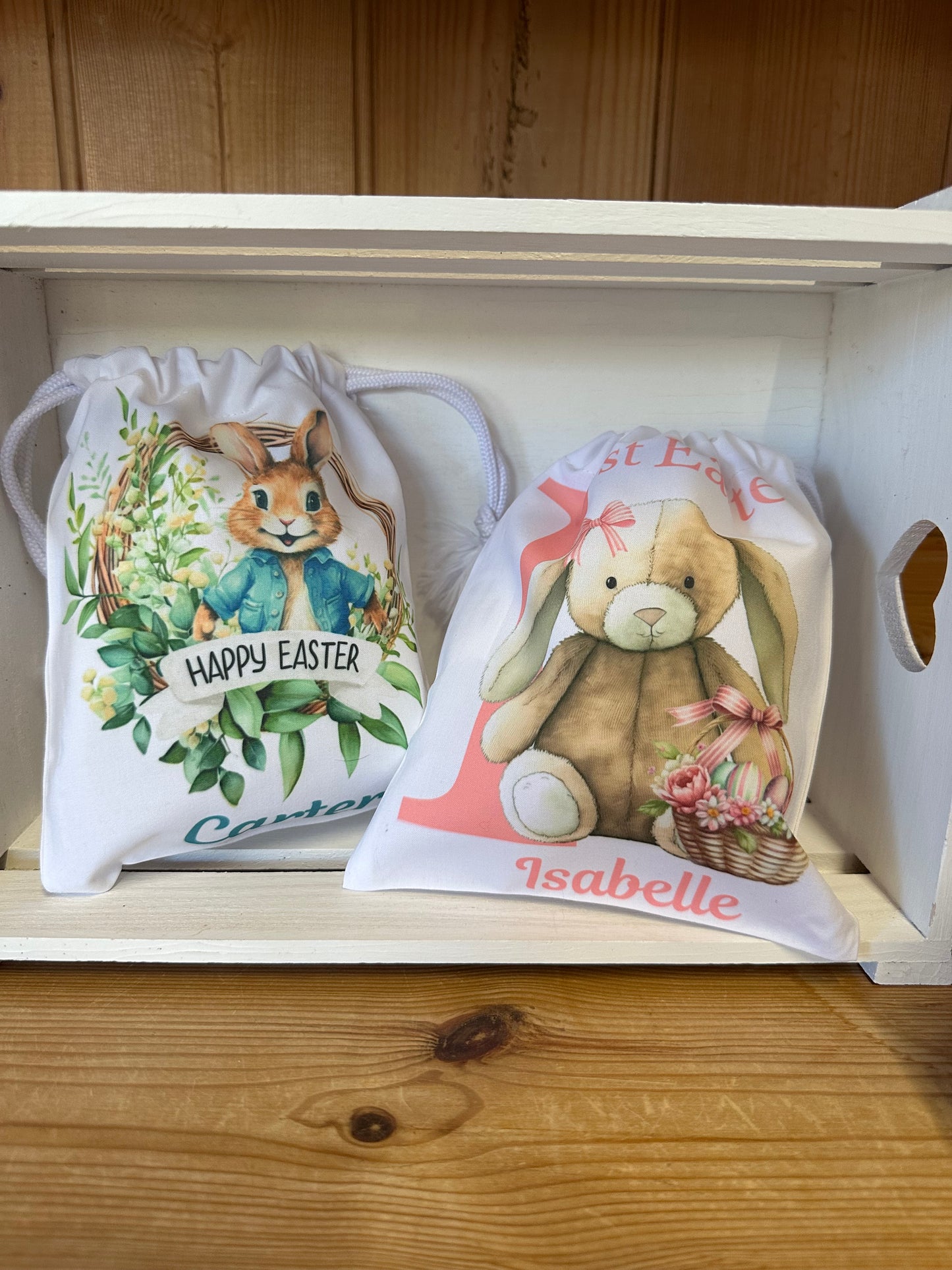 Small personalised Easter treat bag