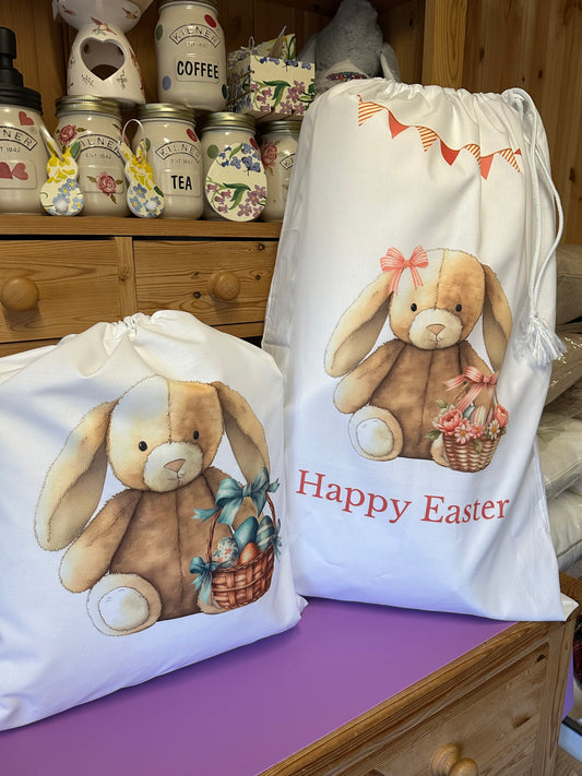 Easter sacks, med or large , both can be personalised