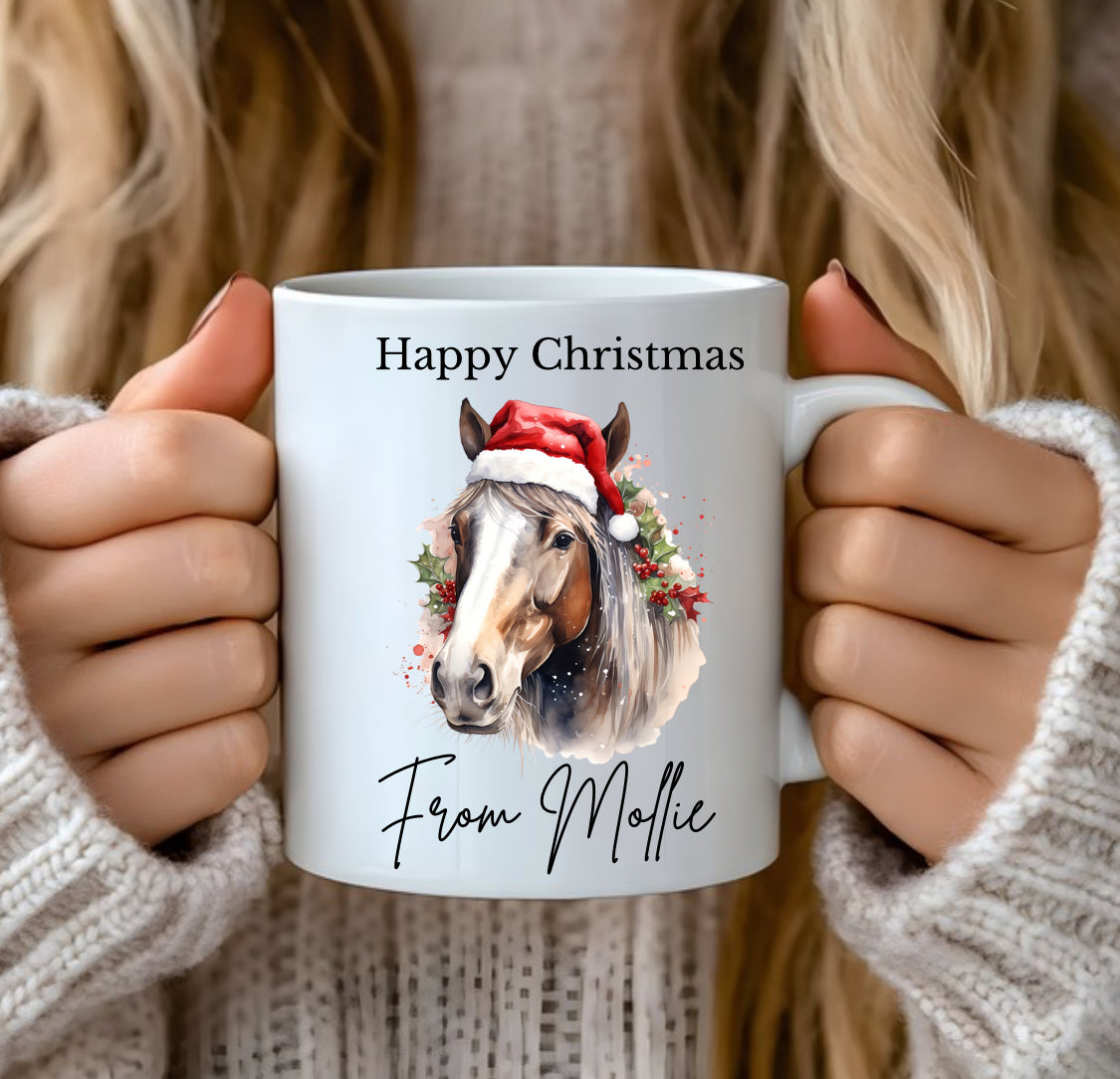 Christmas horse