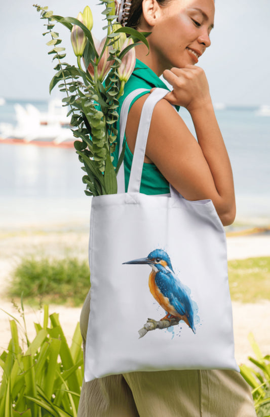 Kingfisher tote bag