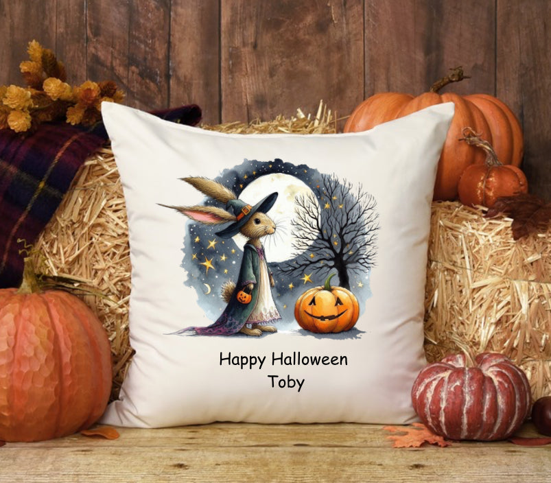 Personalised Halloween design cushion cover by House of Rookery