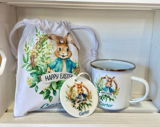 Easter personalised mug, personalised gift, treat bag