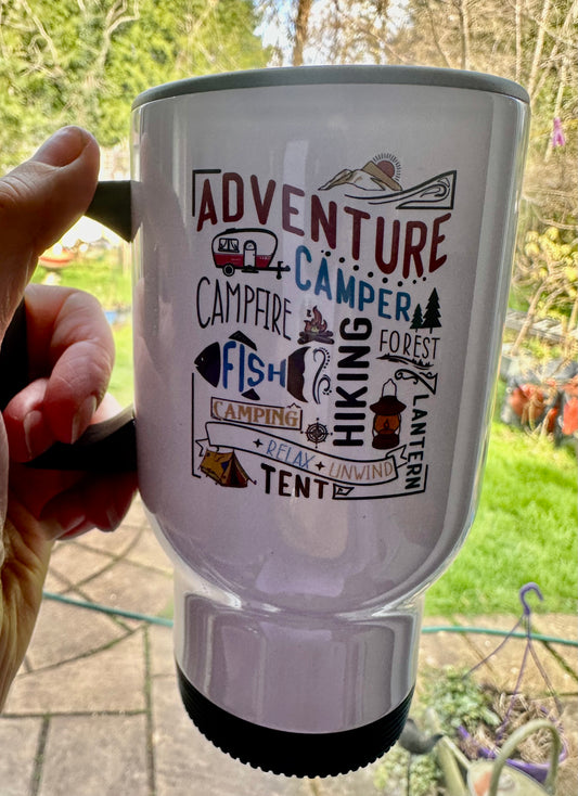 Adventure travel mug, ideal for on the go