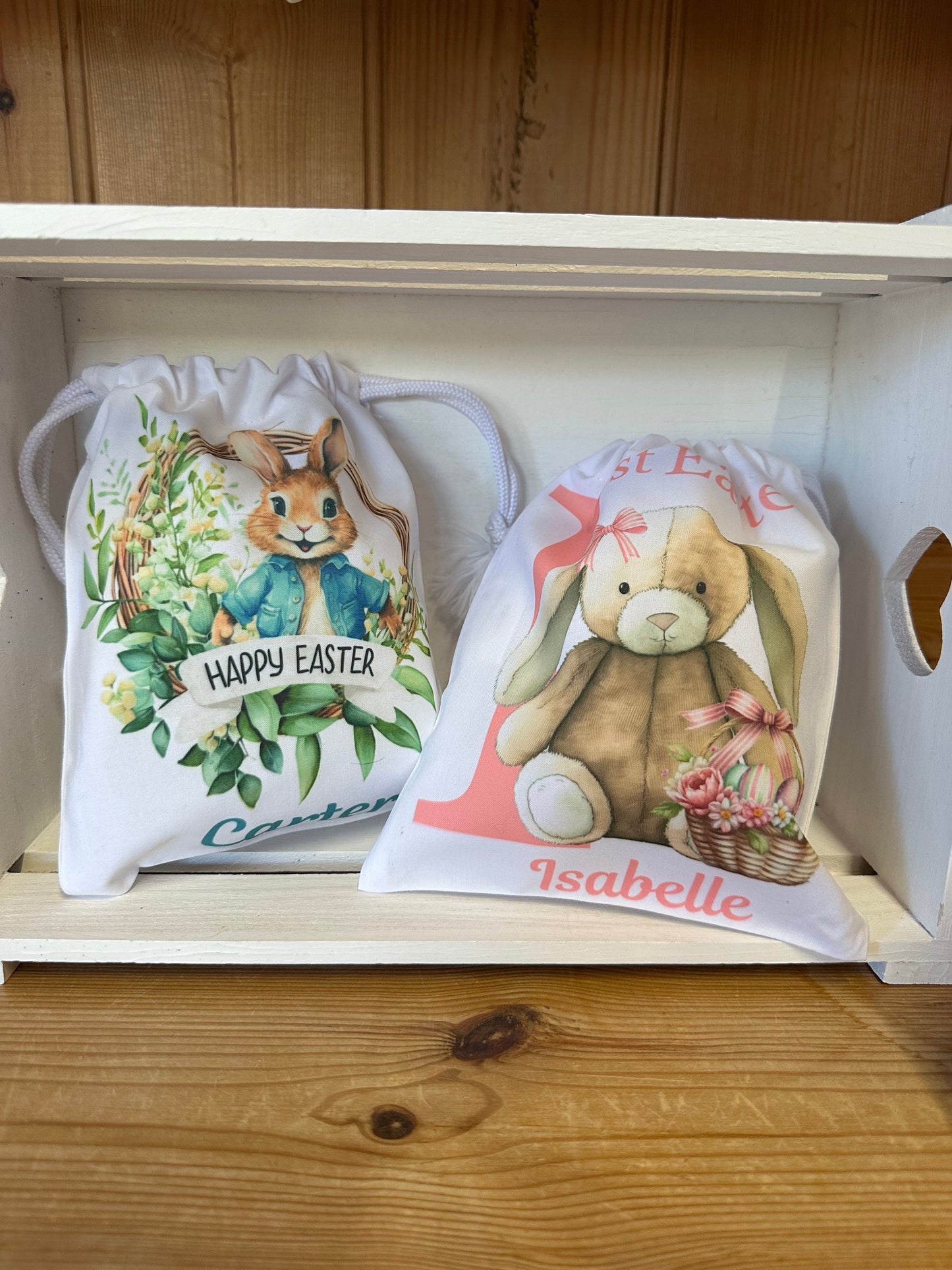 Small personalised Easter treat bag