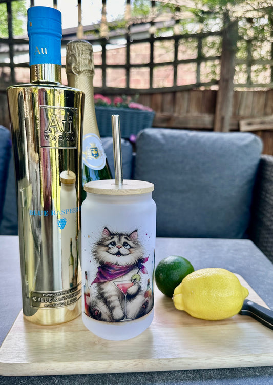 Cat cocktail tumbler , designed by The House of Rookery