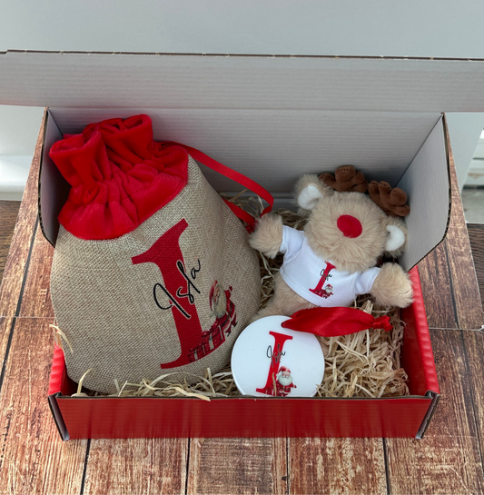 Personalised Reindeer Christmas hamper