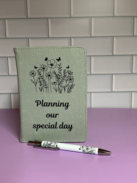A5 note book, with refilable paper, with match pen