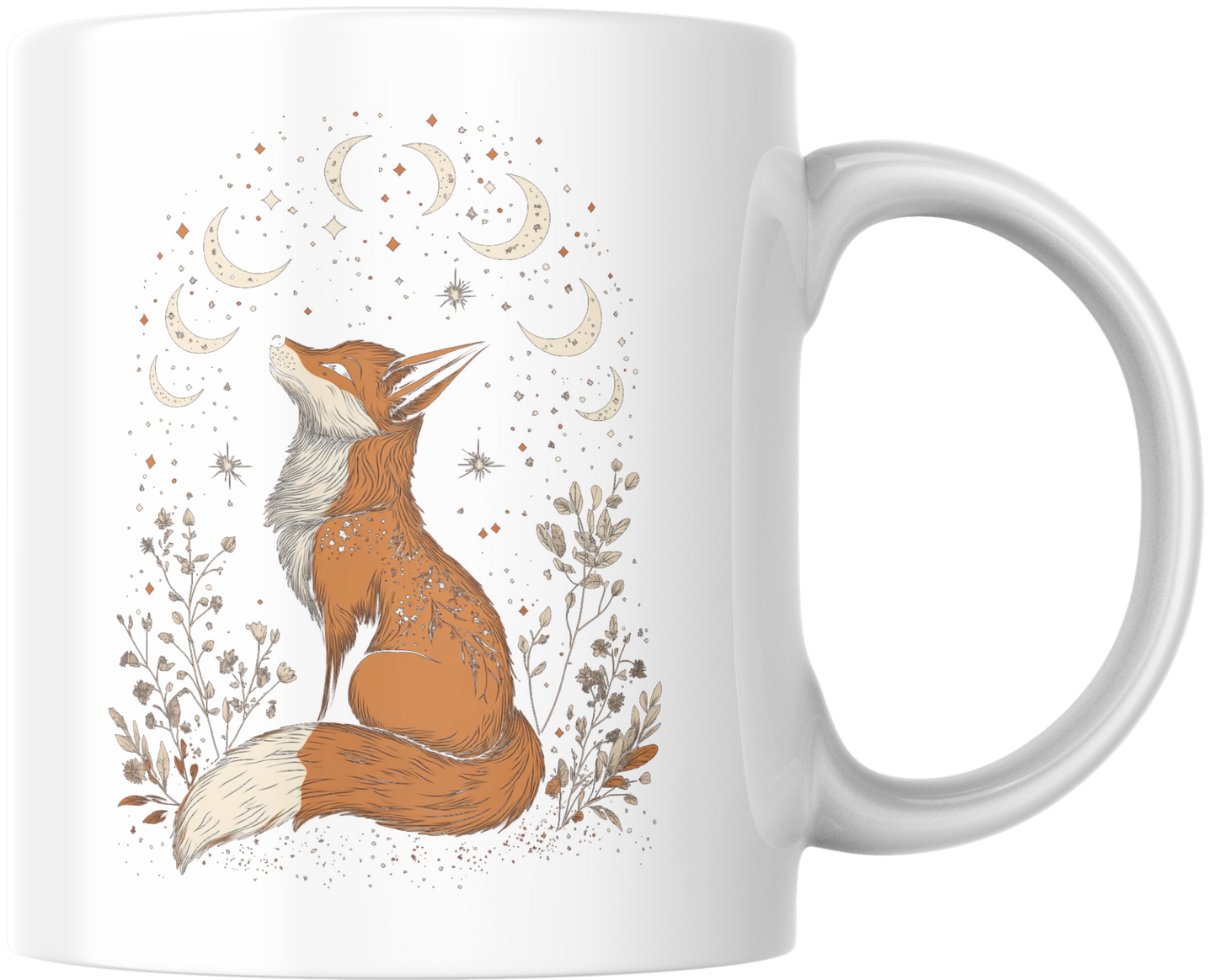 Celestial fox mug