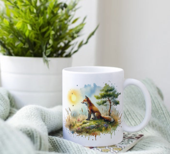 Fox design mug