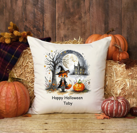 Personalised Halloween cushion cover by The House of Rookery