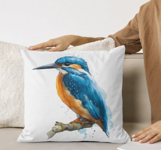 Kingfisher cushion cover