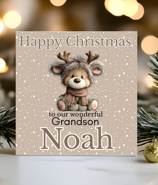 Product testers wanted for Personalised card for Grandson, Son, Step son or Brother.