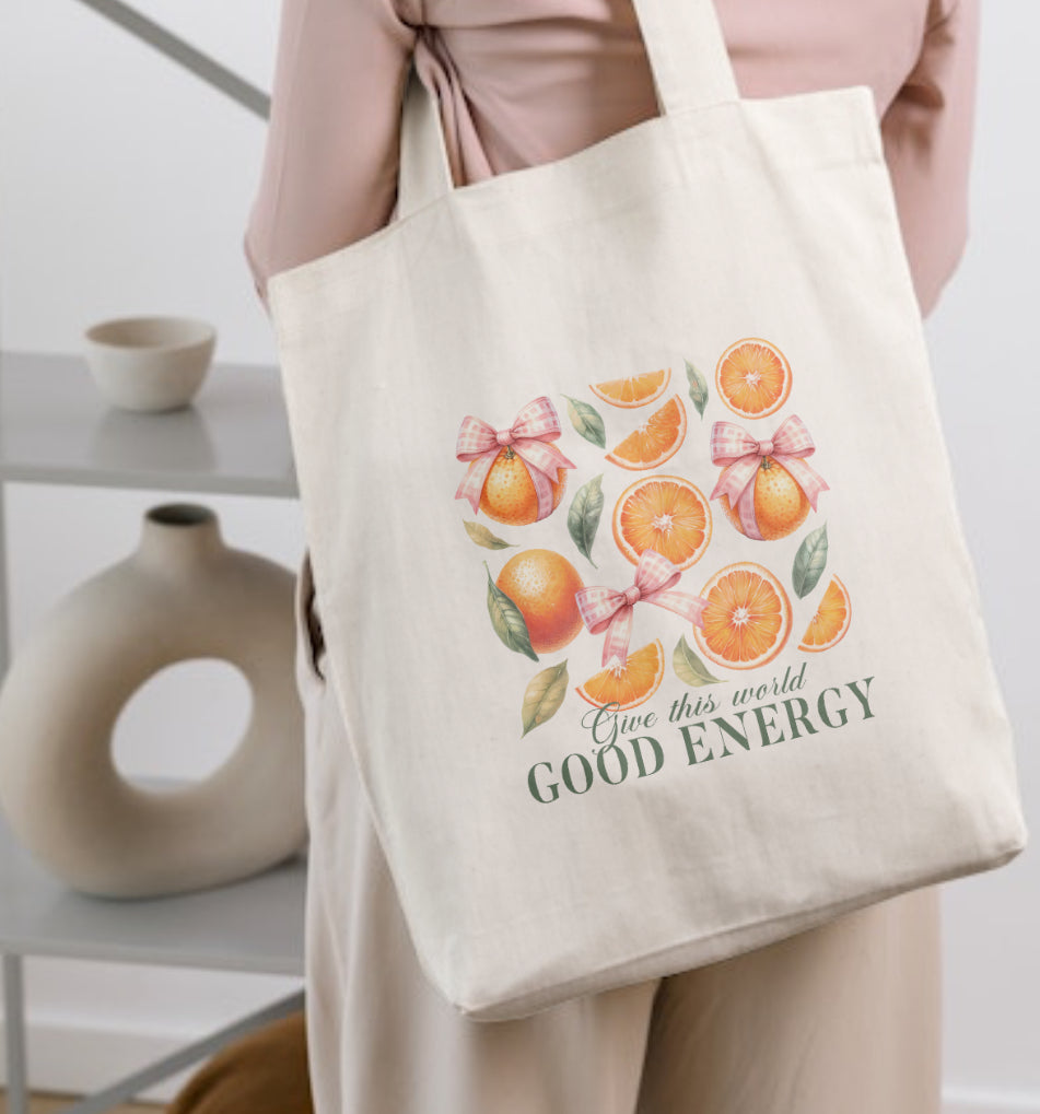 Fruit design tote bag