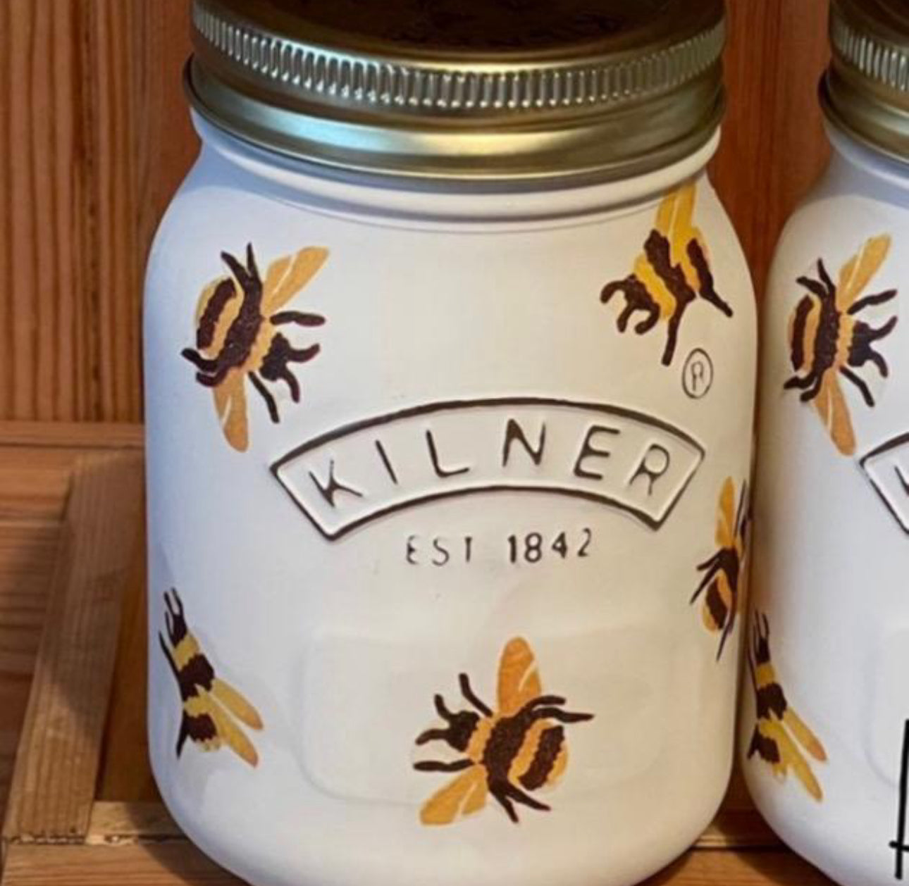 Bee Design Kilner Jars, With Or Without Writing