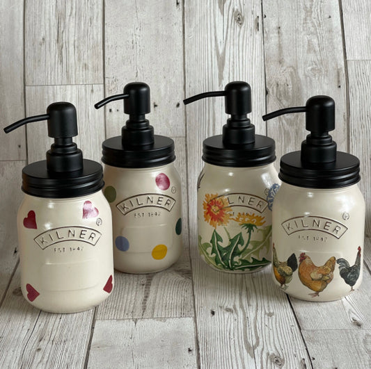 Emma Bridgewater inspired soap dispenser