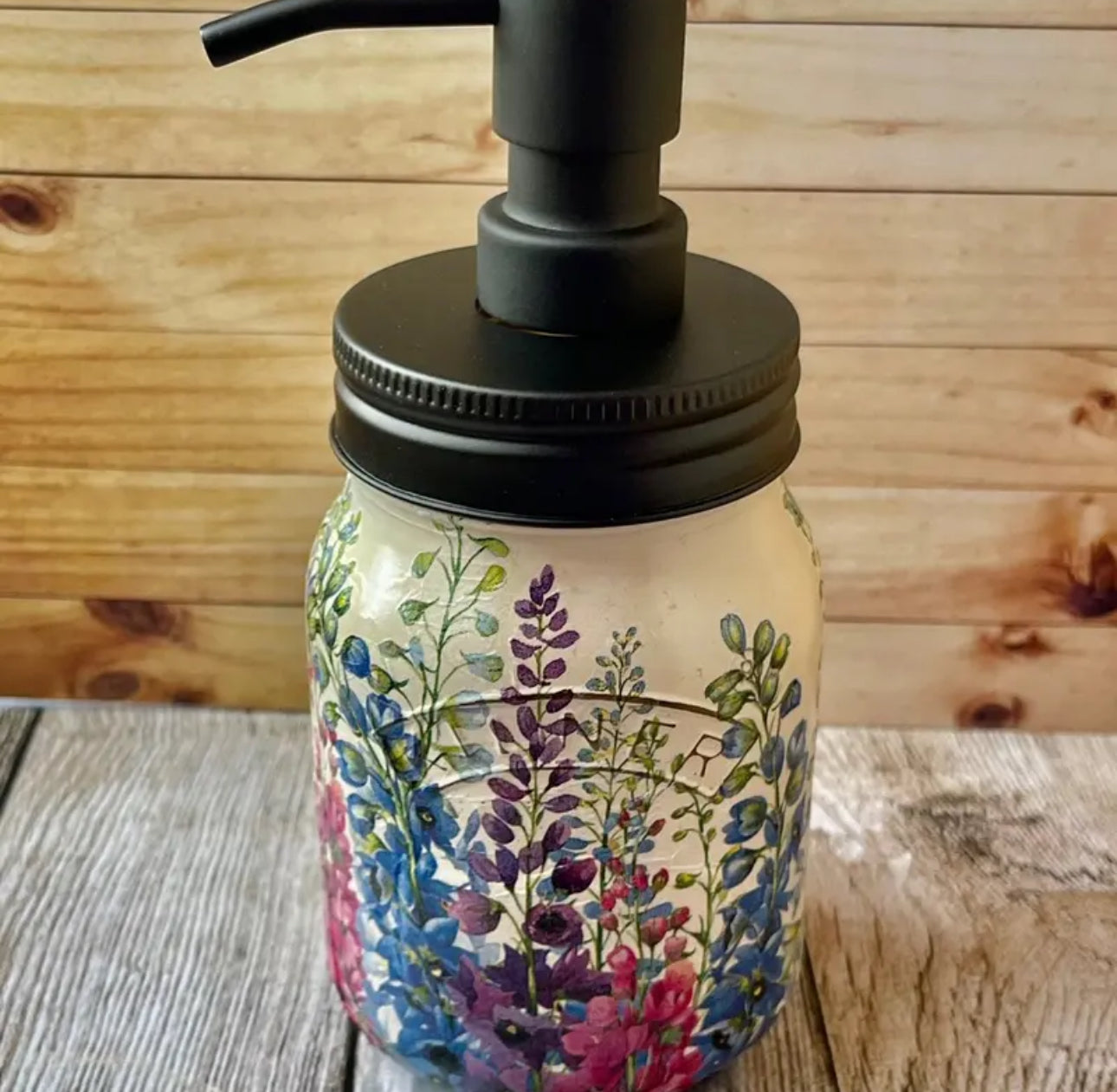 Larkspur Inspired Soap Dispenser